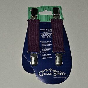 Grand Sierra Purple Toddler Mitten and Glove Clips Winter Snow NEVER USED